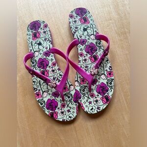 Coach Pink Camella Flip Flops size 10